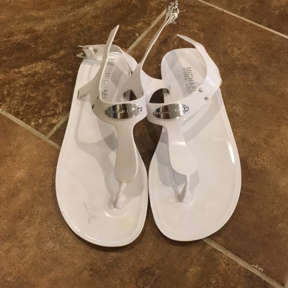 Michael Kors White  sandals size 9